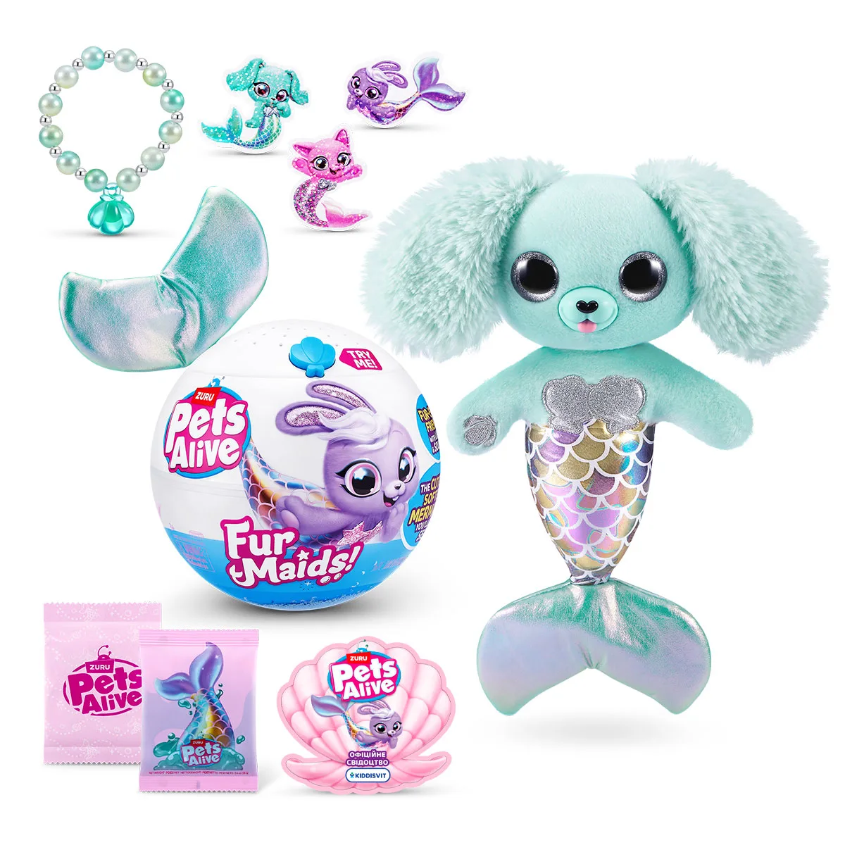 Интерактивный игровой набор Pets & Robo Alive текстильный 23,3х10,1х32,1 см бирюзовый