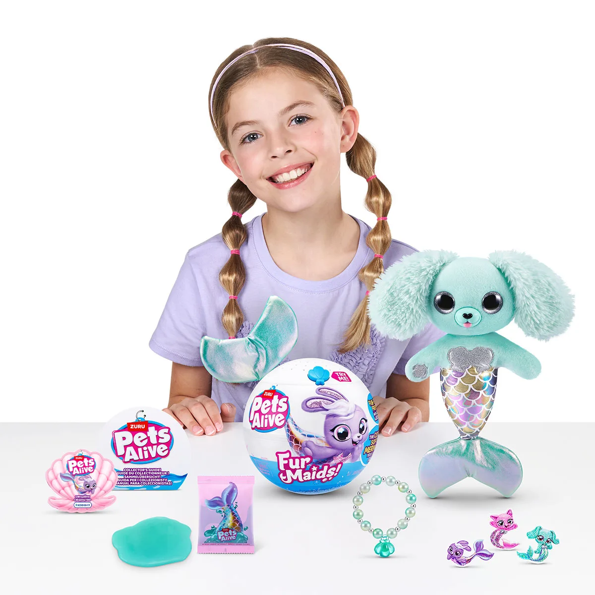 Интерактивный игровой набор Pets & Robo Alive текстильный 23,3х10,1х32,1 см бирюзовый