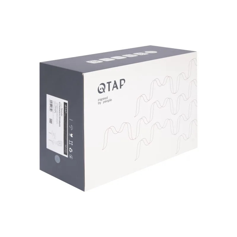 Змішувач для ванни Qtap Nando 35 мм латунь хромований з душовим гарнітуром