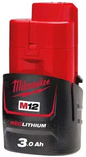 Акумулятор Milwaukee Redlithium 12В 3Аг 0,2кг літій-іонний джерело енергії для інструментів батарея