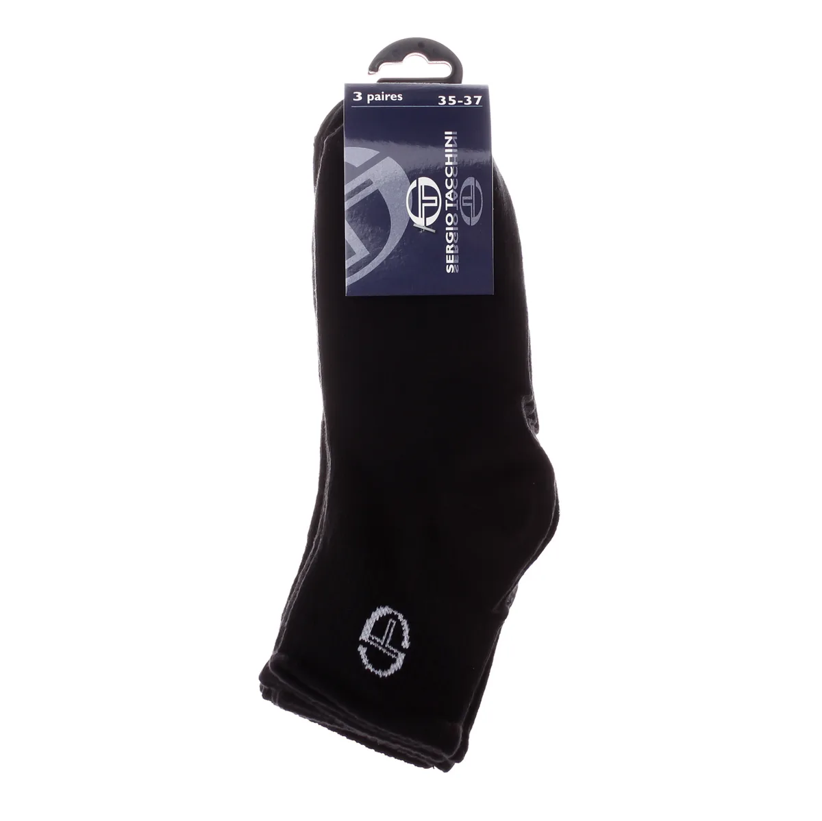 Шкарпетки Sergio Tacchini бавовна 36-41 чорний 3 пари