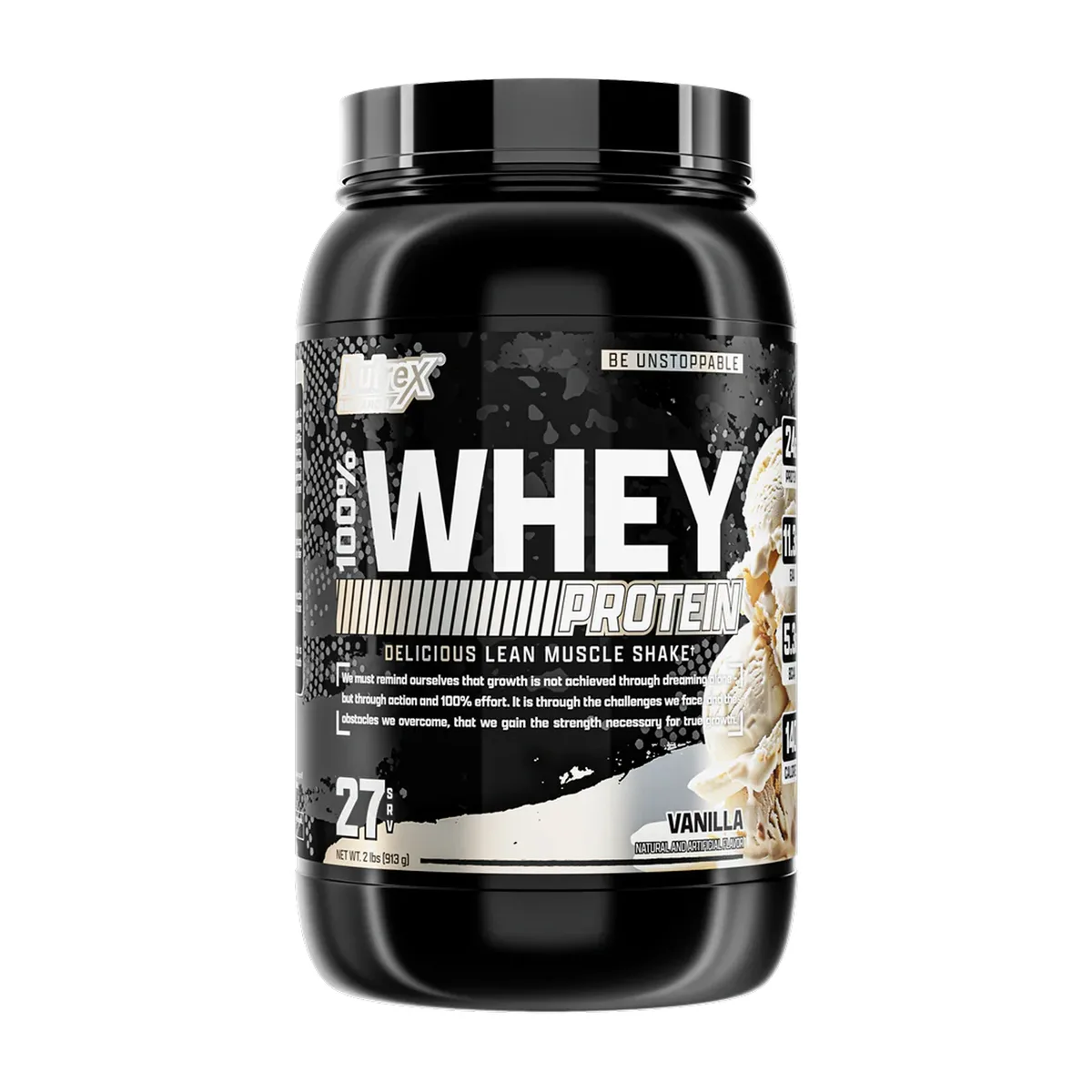 100% Whey Protein Nutrex Сироватковий білок 913 г Ваніль