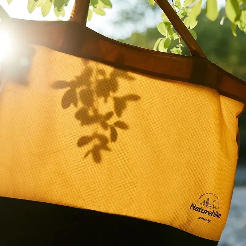 Сумка-шоппер Naturehike нейлоновая 42х46 см коричневая.