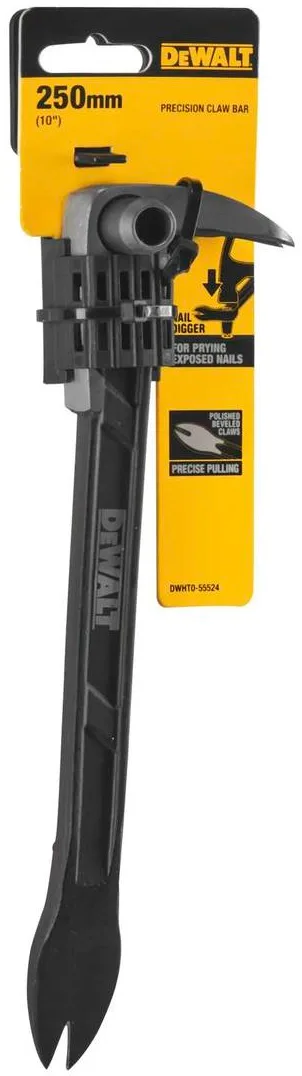 Цвяходер DeWALT з пружинної сталі, 25 см, вага 0,4 кг.