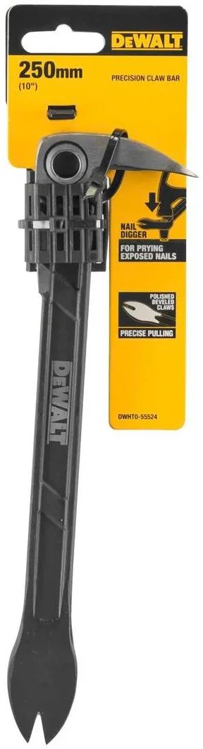 Цвяходер DeWALT з пружинної сталі, 25 см, вага 0,4 кг.