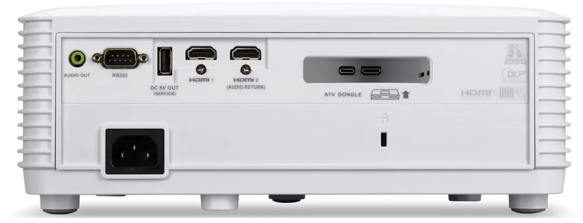 Проєктор домашнього кінотеатру Acer Vero HL6810ATV UHD, 4000 lm, LASER, 1.15-1.5, Android TV