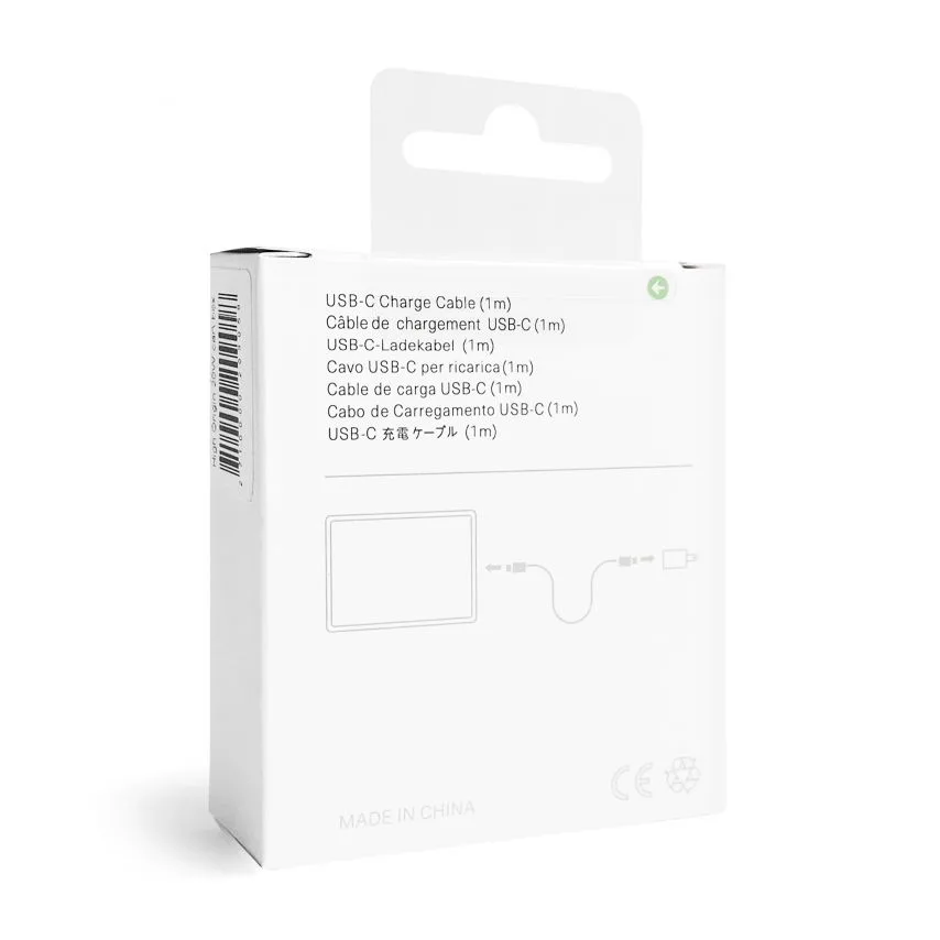 Кабель USB Type-C 1м силиконовый для Apple 20W белый