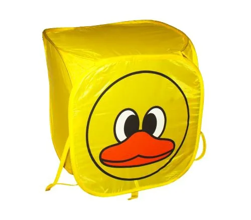 Корзина для іграшок MIC Утенок жовта 45x45 см з кришкою на липучках