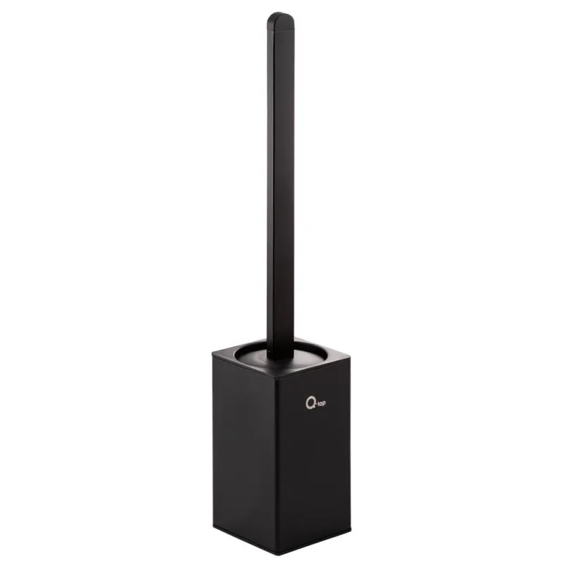 Йоржик для унітазу Qtap Liberty BLM 1157-2 чорний матовий латунь 84х84х415 мм