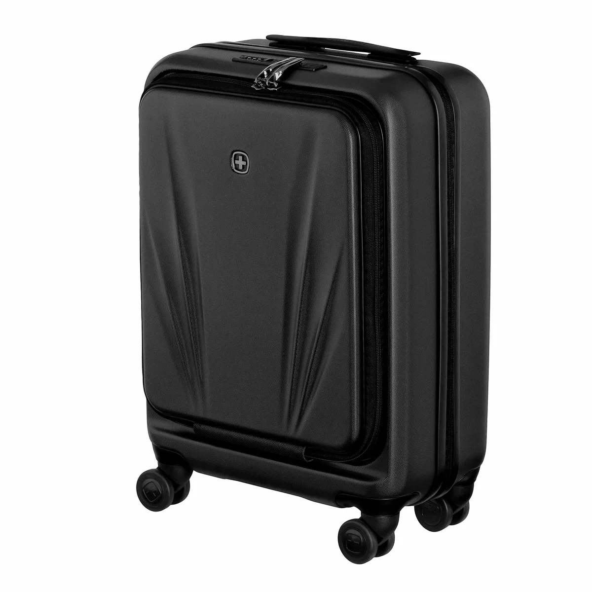 Валіза Wenger Skyon Hardside Carry-On, мала, з відсіком для н/б 16", полікарбонат, TSA, 4 колеса, розширення, USB, чорний