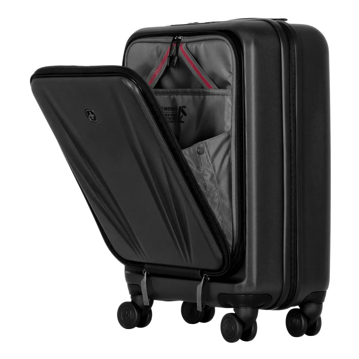 Валіза Wenger Skyon Hardside Carry-On, мала, з відсіком для н/б 16", полікарбонат, TSA, 4 колеса, розширення, USB, чорний