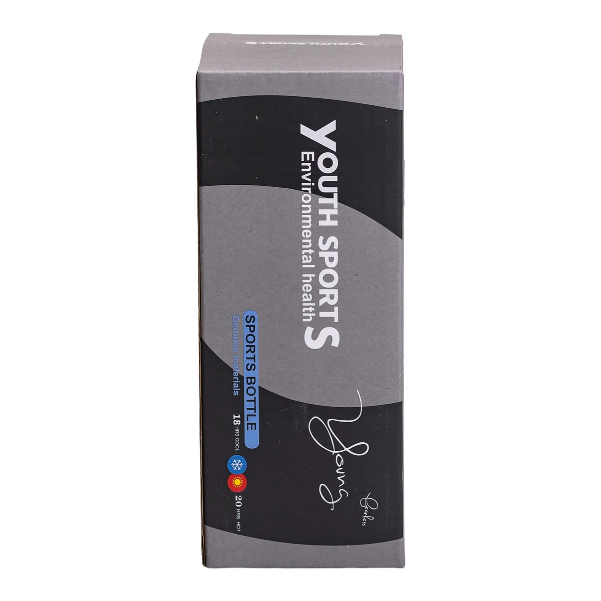 Термос Sport нержавіюча сталь 600 мл чорний