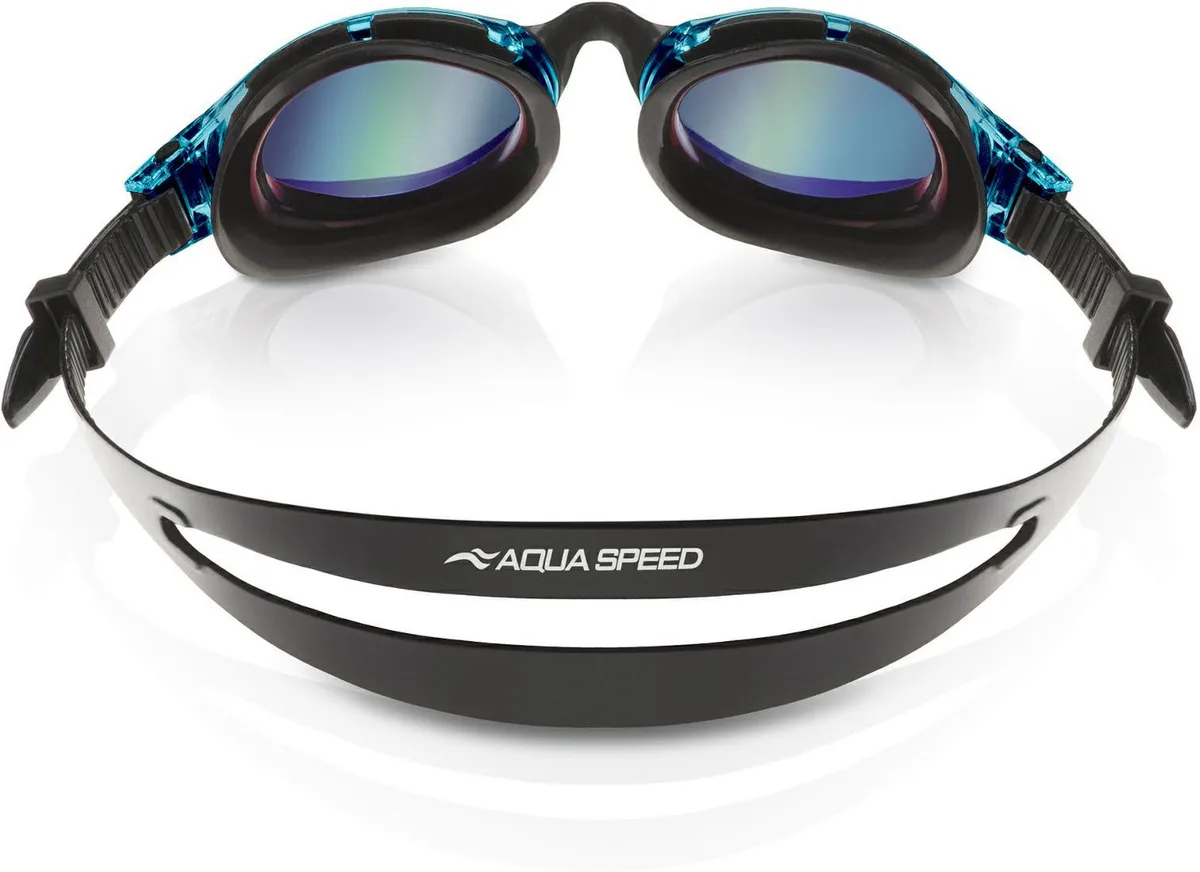 Окуляри для плавання Aqua Speed силікон OSFM чорний бірюзовий