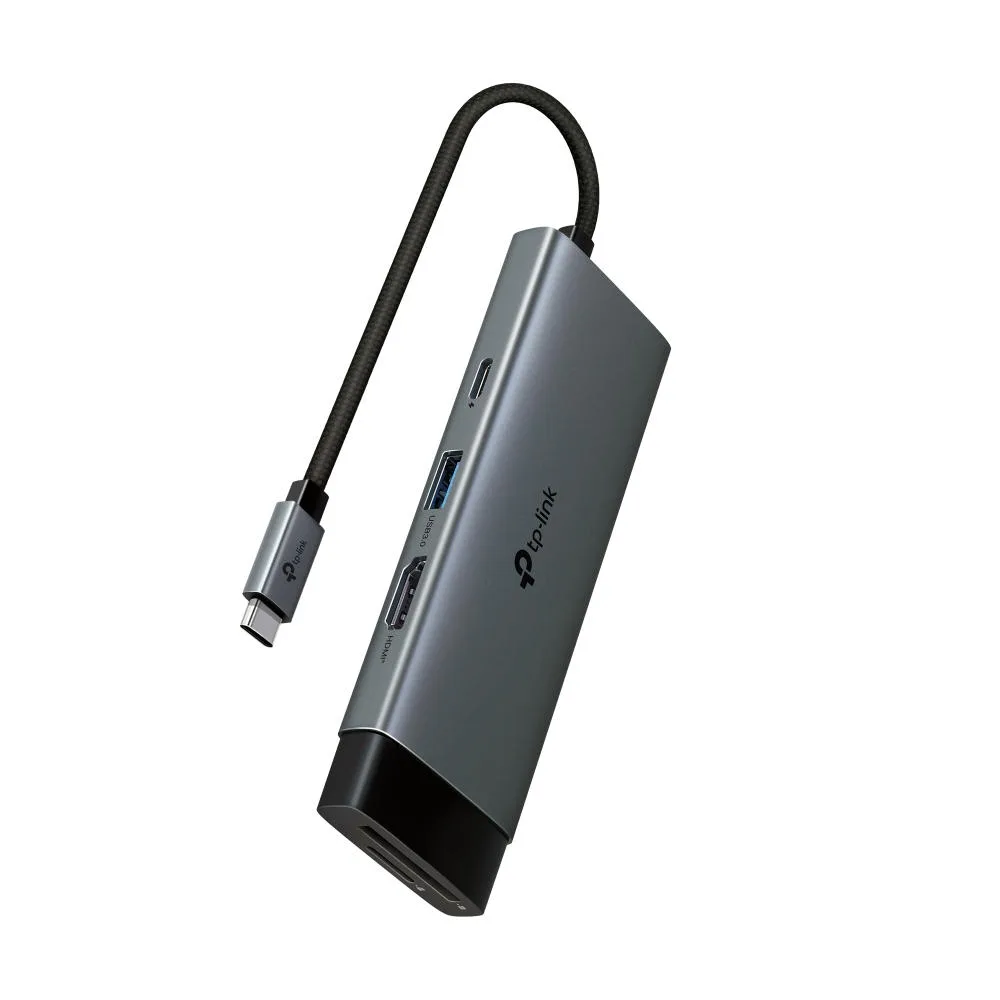 Хаб USB TP-LINK UH7021C USB-C > 3xUSB3.0/1xHDMI/1xSD/1xmicroSD/1xPD 100Wh