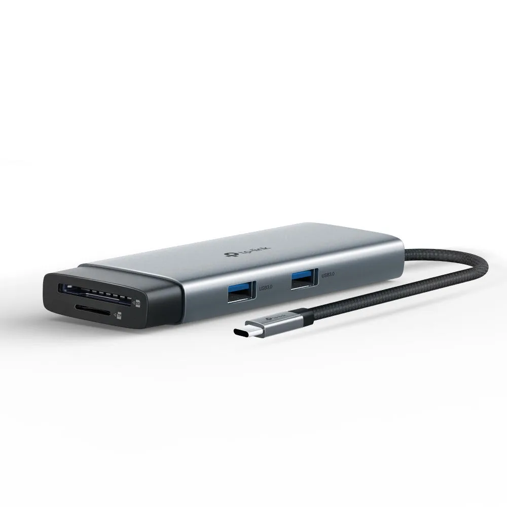 Хаб USB TP-LINK UH7021C USB-C > 3xUSB3.0/1xHDMI/1xSD/1xmicroSD/1xPD 100Wh