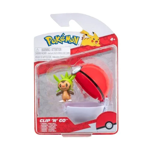 Ігровий набір Pokemon Чеспін у покеболі фігурка для дітей 5 см іграшка для рольових ігор
