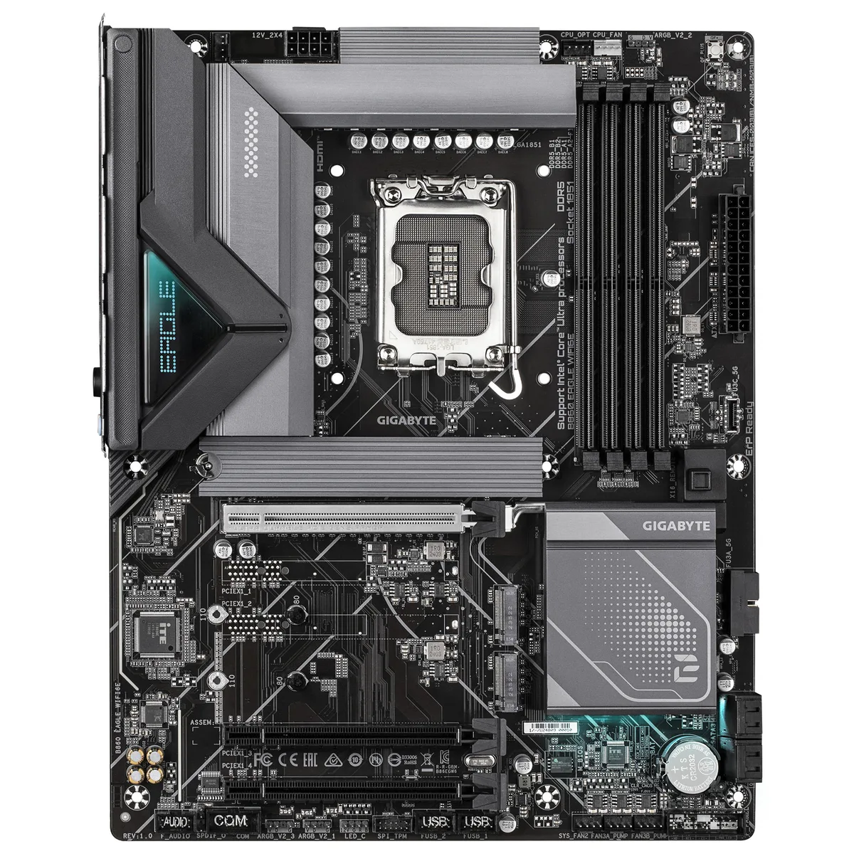 Материнська плата GIGABYTE B860 EAGLE WIFI6E s1851 B860 4xDDR5 M.2 HDMI DP Wi-Fi BT ATX