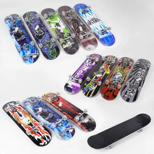 Скейтборд Best Board с колесами PU 5 см подшипники ABEC-5 для катания по огороду Скейтбординг