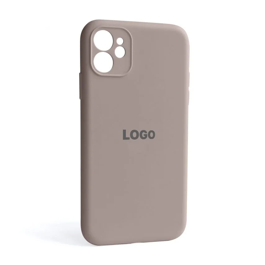 Чохол Silicone Case для iPhone 11 силіконовий сірий закритий низ