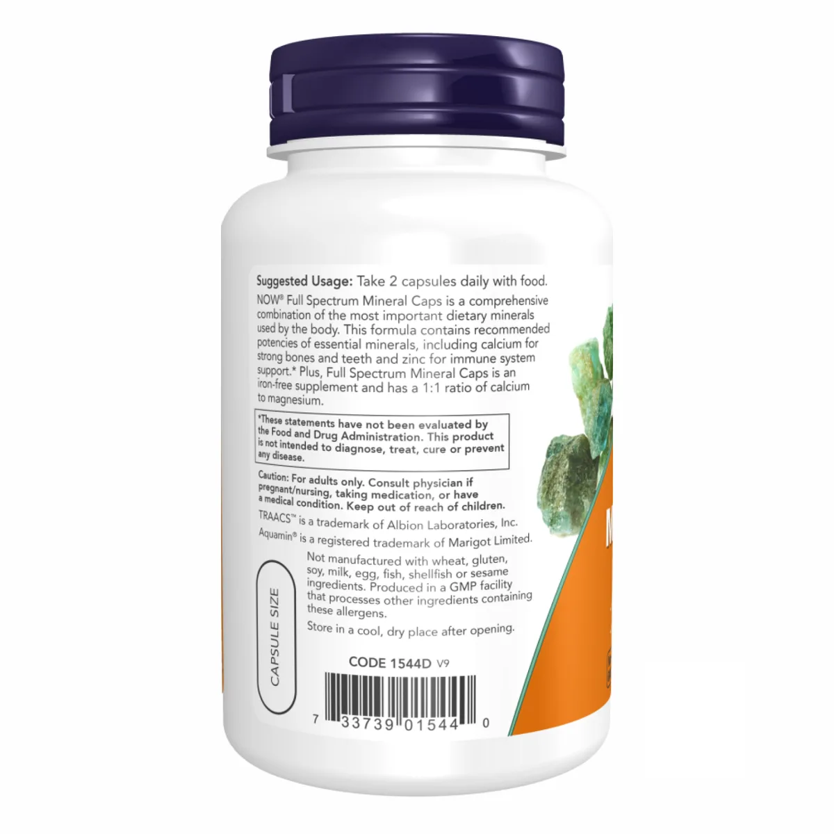 Full Spectrum Mineral Caps Now Foods 120 vcaps целлюлоза