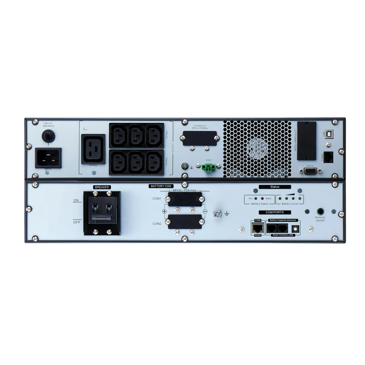 Джерело безперебійного живлення APC Easy UPS On-Line Li-Ion SRVL 3000VA/2700W, LCD, USB, RS232, RT 4U, Extended runtime, 6хC13 + 1хC19