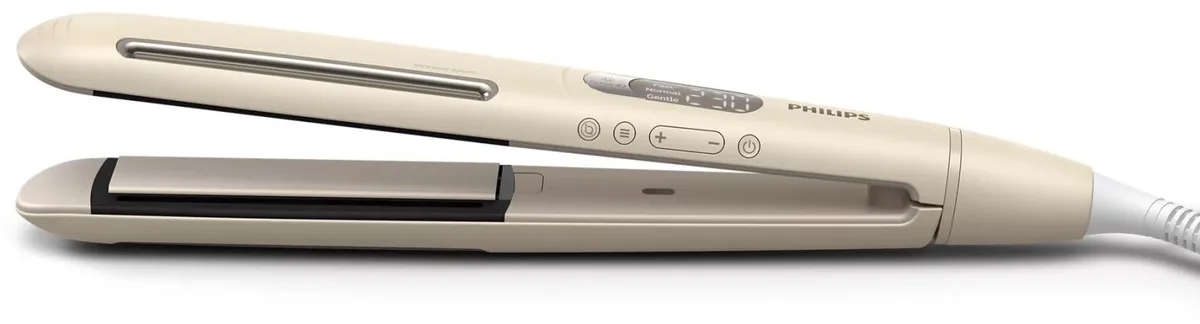 Випрямляч волосся Philips SenseIQ 8000, 1800 Вт, 14 температурних режимів (120-230°C), іонізація, керамічне покриття, золотистий.
