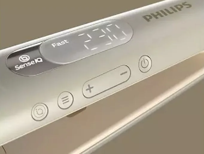 Выпрямитель волос Philips SenseIQ 8000, 1800 Вт, 14 температурных режимов (120-230°C), ионизация, керамическое покрытие, золотистый