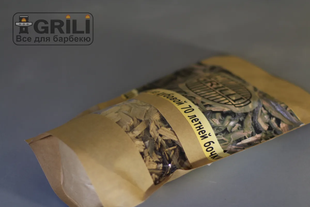 Треска для копчения из дубовой винной бочки 500 г GRILLI