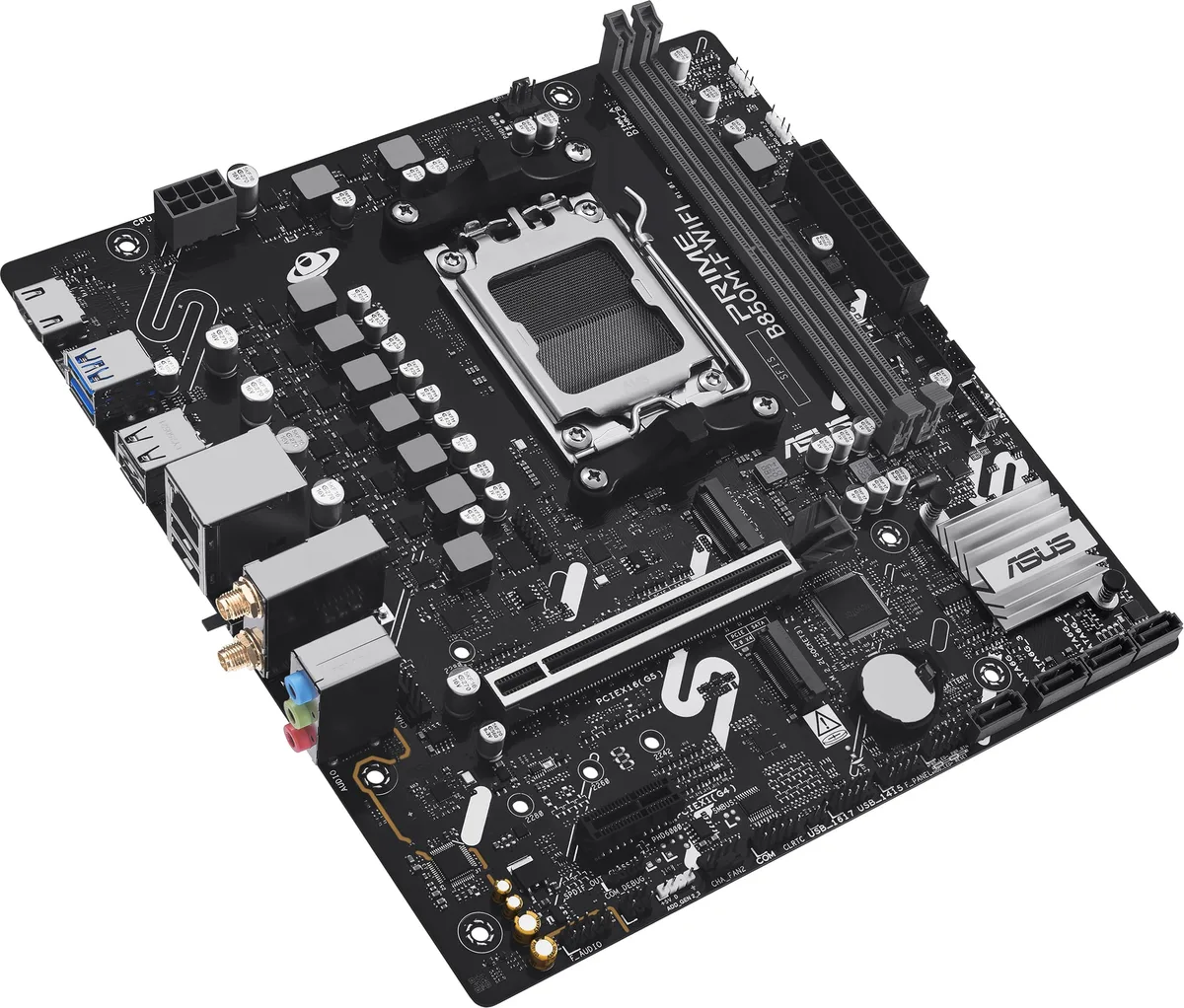 Материнcька плата ASUS PRIME B850M-F WIFI sAM5 B850 2xDDR5 M.2 HDMI Wi-Fi BT mATX
