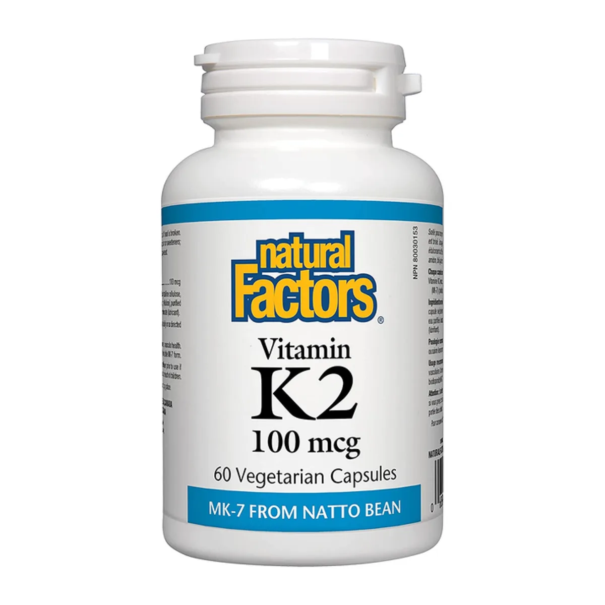 Вітамін K2 MK-7 100 мкг Natural Factors вегетаріанські капсули 60 шт