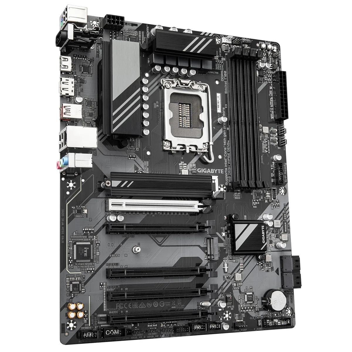 Материнська плата GIGABYTE B760 DS3H WF6E GEN5 B760 s1700 4xDDR5 M.2 HDMI Wi-Fi BT ATX