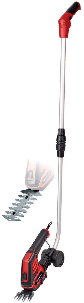 Акумуляторні ножиці для стрижки трави та кущів Einhell GC-CG 36/70 Li, 3.6 В, 1х2 А·год, різання 7/11 см, крок різу 8 мм, телескоп