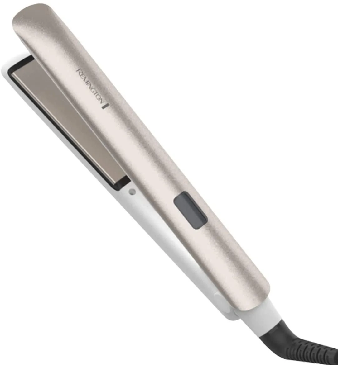 Випрямляч волосся Remington Hydraluxe, 55Вт, 9 температурних режимів (150-230°C), з дисплеєм, керамічним покриттям, білий.