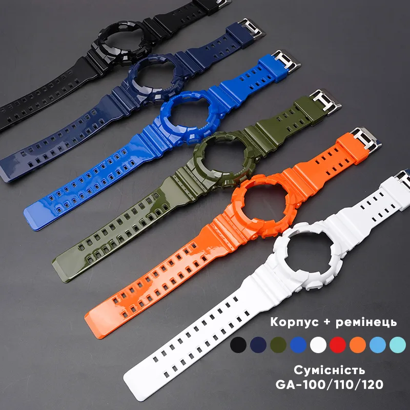 Ремінець Casio полімер 21,2 см синій