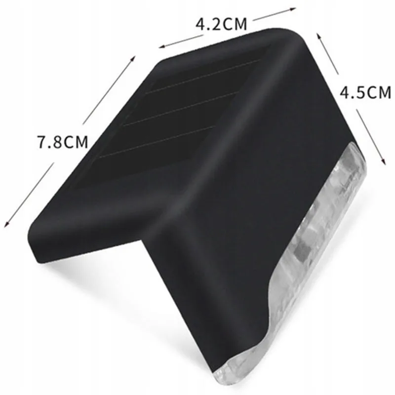 Садовые фонари SuperLED пластик 8х4 5 см черные 4 шт