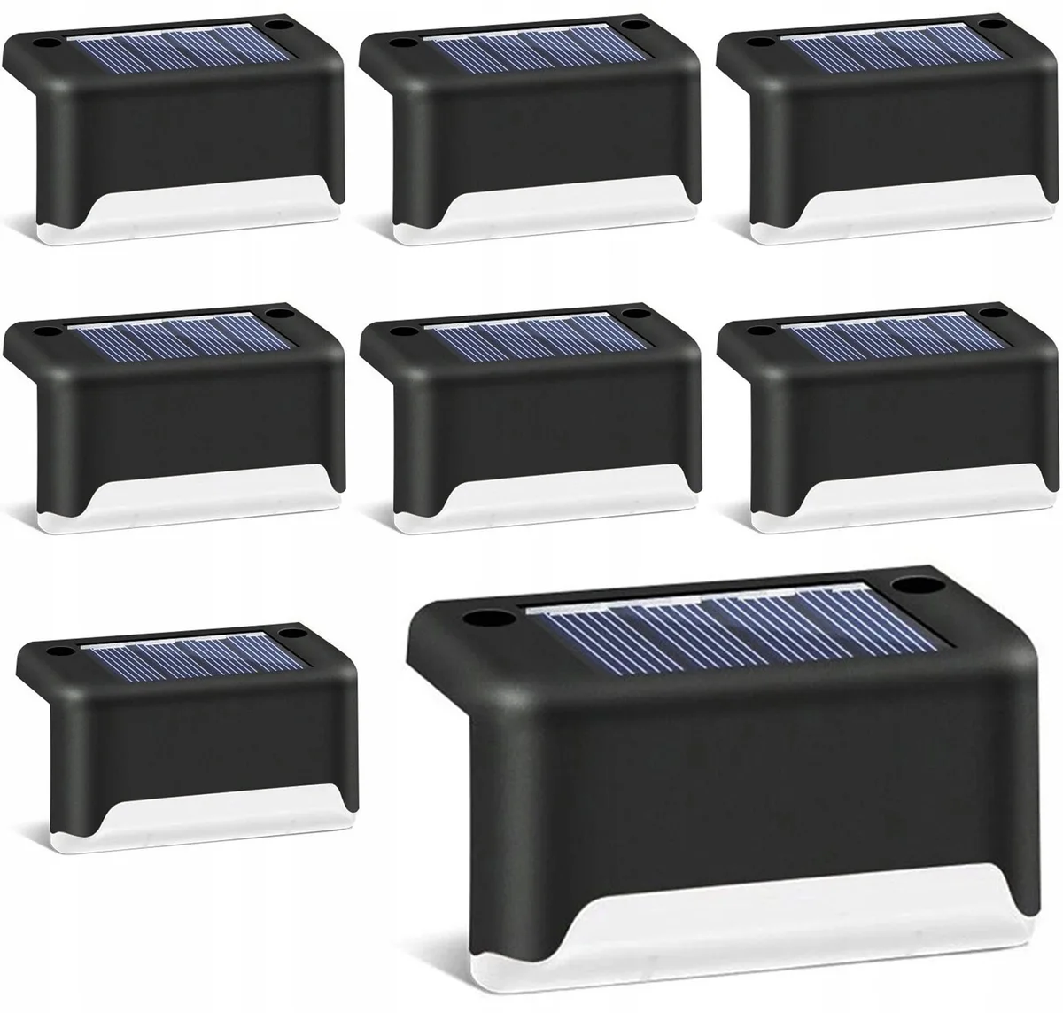 Садовые фонари SuperLED пластик 8х4 5 см черные 4 шт