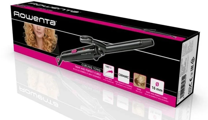 Плайка Rowenta Curling Tong 25 Вт 16 мм 180 ° C кераміка чорна