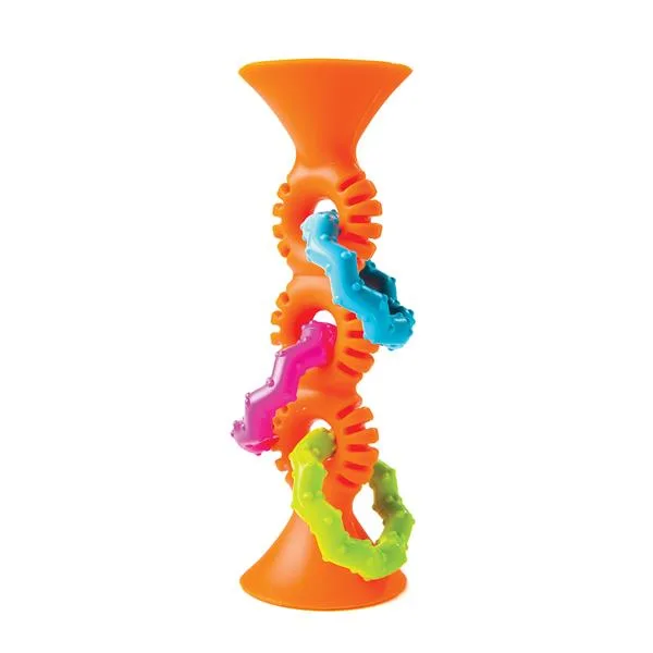 Прорізувач брязкальце Fat Brain Toys силіконовий 12,7х7х5 см блакитний