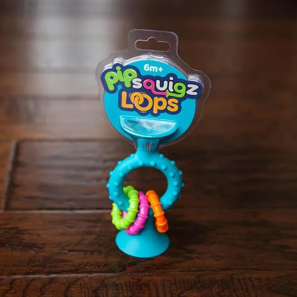 Прорізувач брязкальце Fat Brain Toys силіконовий 12,7х7х5 см блакитний