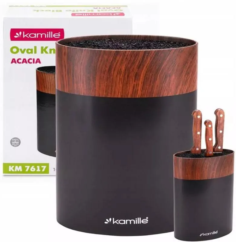 Підставка Kamille пластикова 16х7х22 см чорна