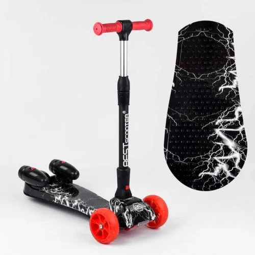 Самокат Best Scooter с парогенератором и музыкой для детей с дымом и складным рулем.