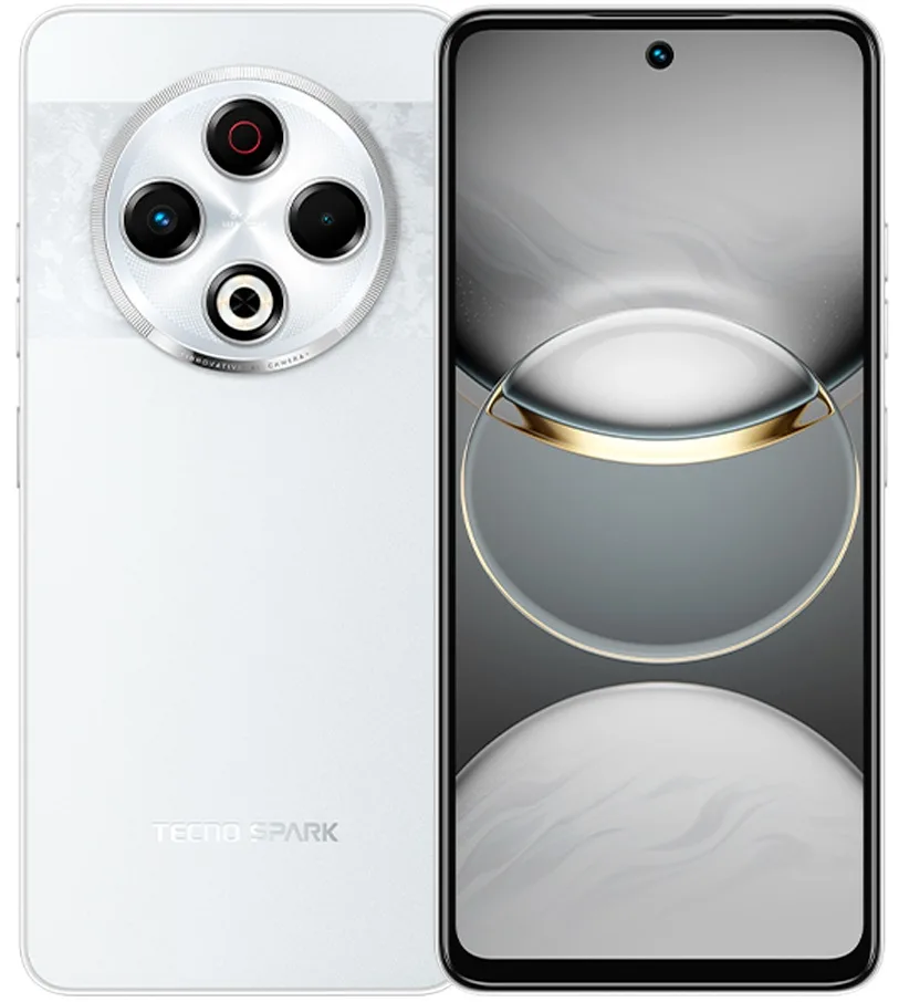 Смартфон TECNO Spark 30 (KL6) 6.78" 8/128ГБ, 2SIM, 5000мА•год, Astral Ice