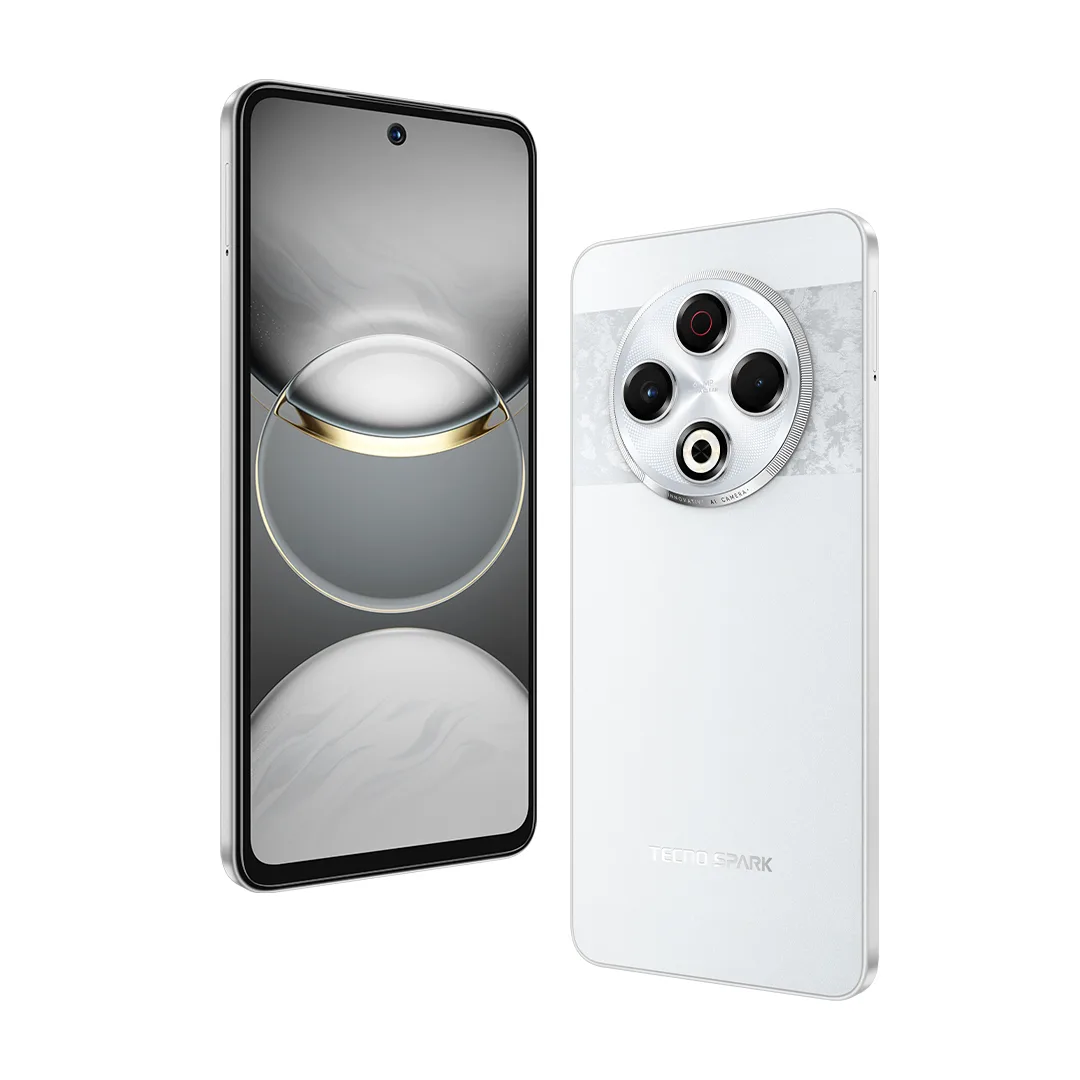 Смартфон TECNO Spark 30 (KL6) 6.78" 8/128ГБ, 2SIM, 5000мА•год, Astral Ice