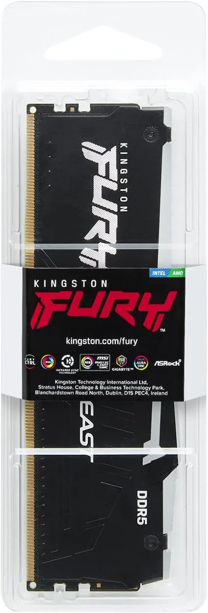 Пам'ять ПК Kingston DDR5 64GB 5600 FURY Beast RGB
