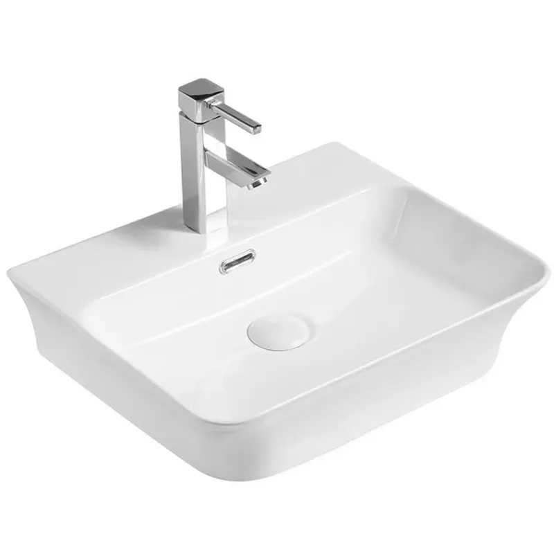 Умивальник Mixxus Premium керамічний 485x410 мм білий з переливом