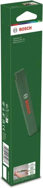 Складна рулетка Bosch, пластиковий корпус, 2000 мм.
