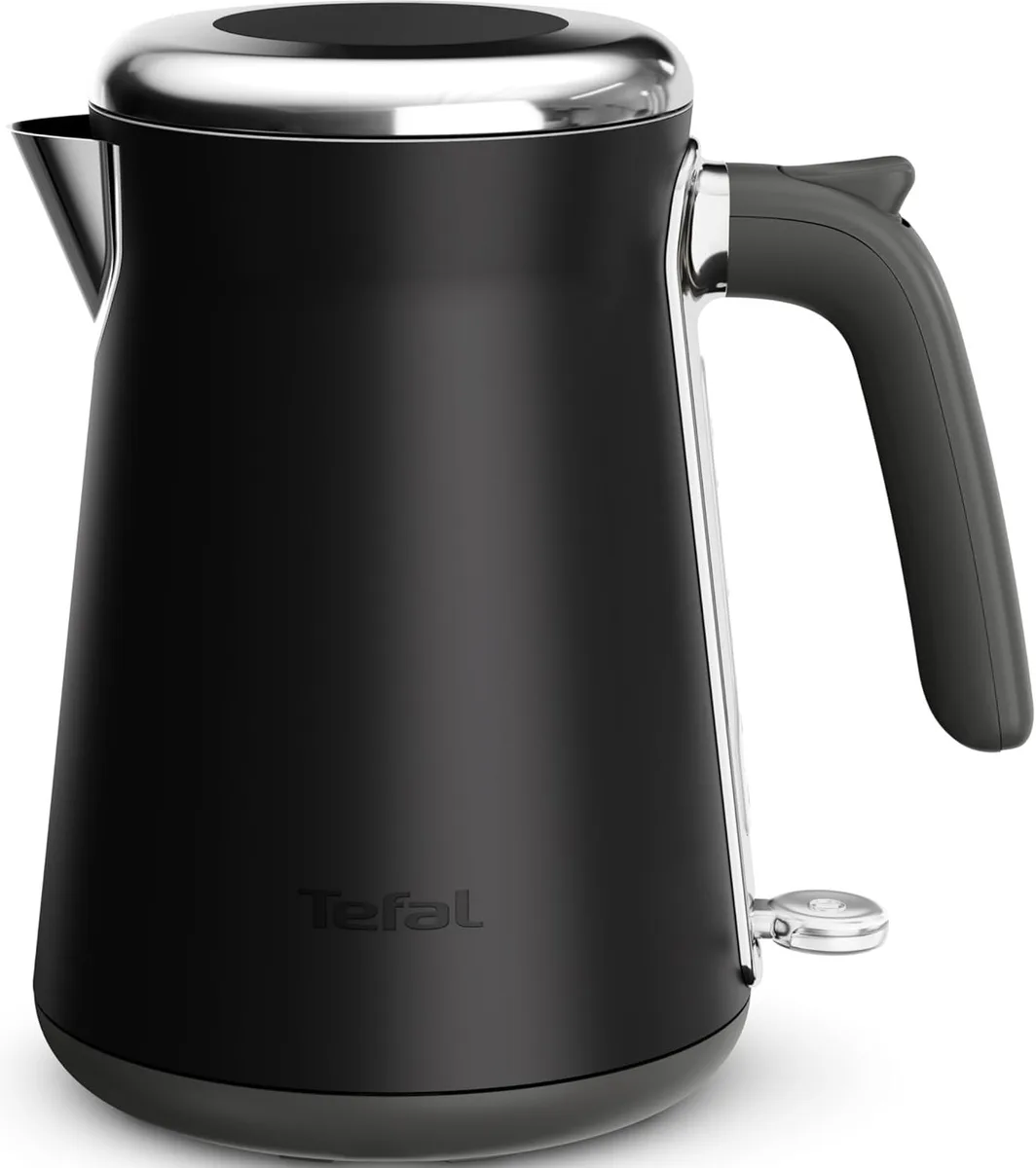 Електрочайник Tefal Collection 1.68л, Strix, з нержавіючої сталі, чорного кольору.