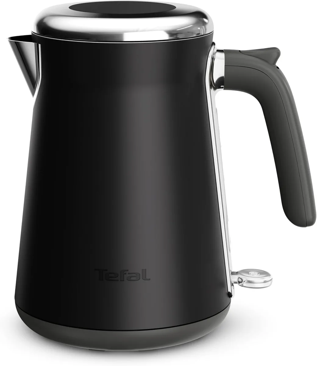 Електрочайник Tefal Collection 1.68л, Strix, з нержавіючої сталі, чорного кольору.