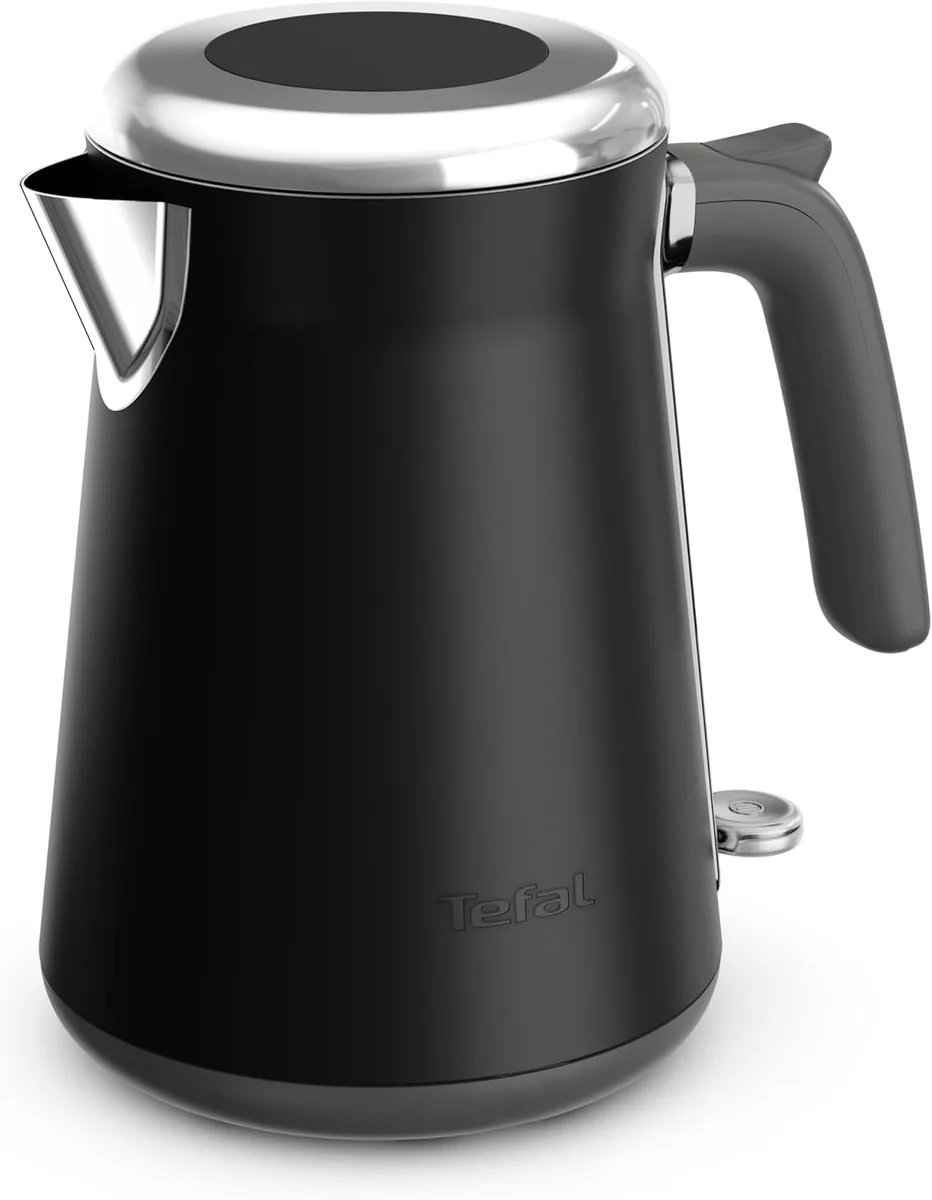 Електрочайник Tefal Collection 1.68л, Strix, з нержавіючої сталі, чорного кольору.