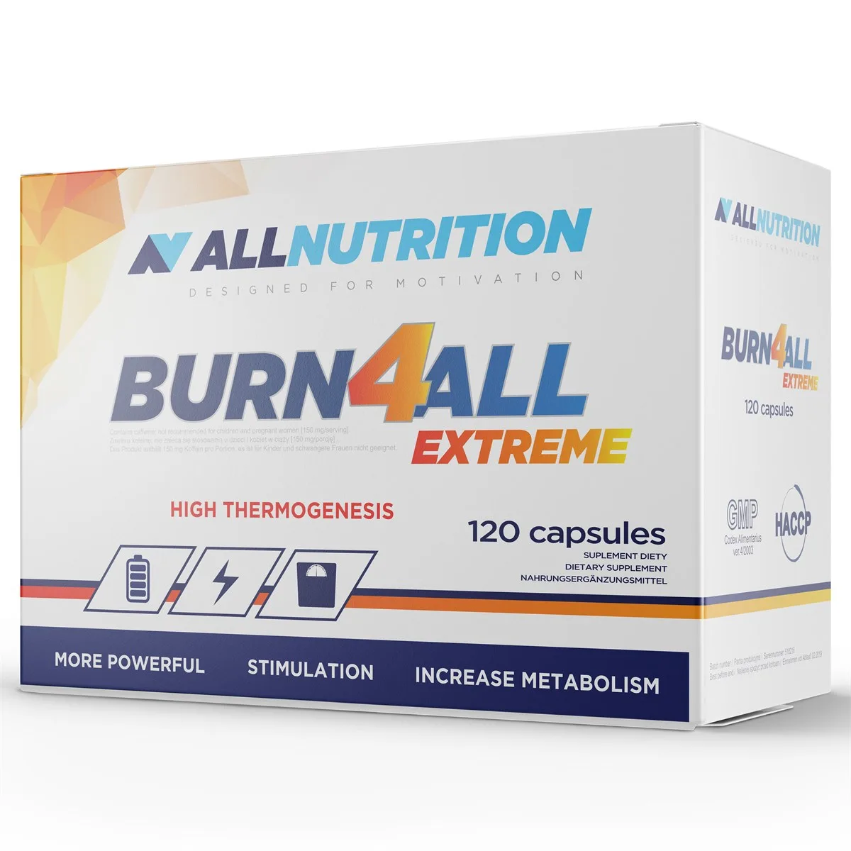Сжигатель жира Burn4All Extreme 120 капсул термогенный без кофеина